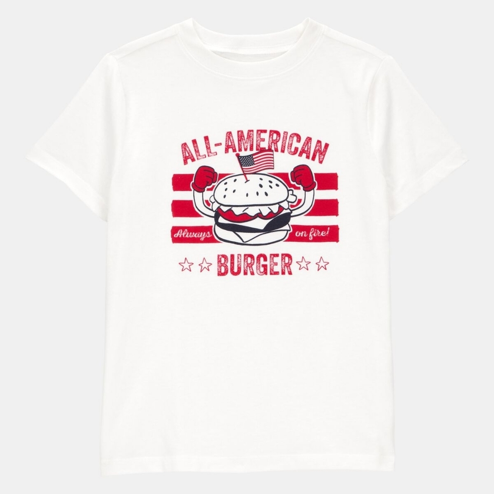 NWT Oshkosh B'gosh All-American Burger Graphic Tee